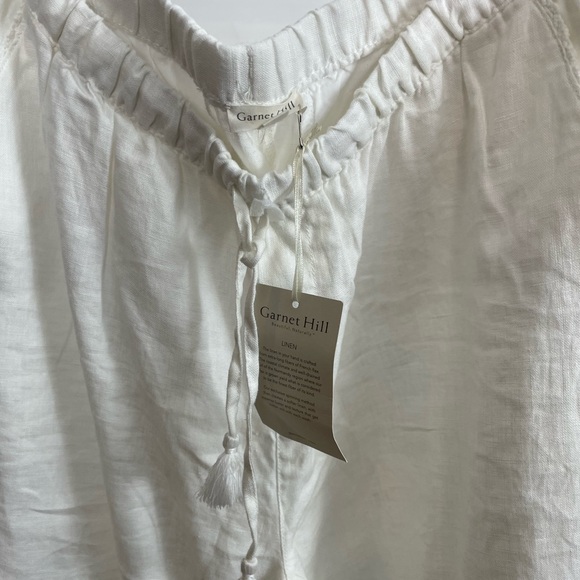 WHITE LINEN PANT - Picture 2 of 3